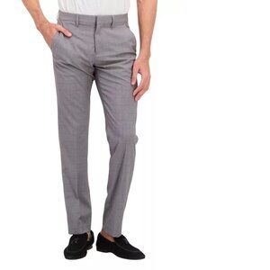 Perry Ellis Portfolio Men's Slim-Fit Stretch Pants Dark Gray B4HP